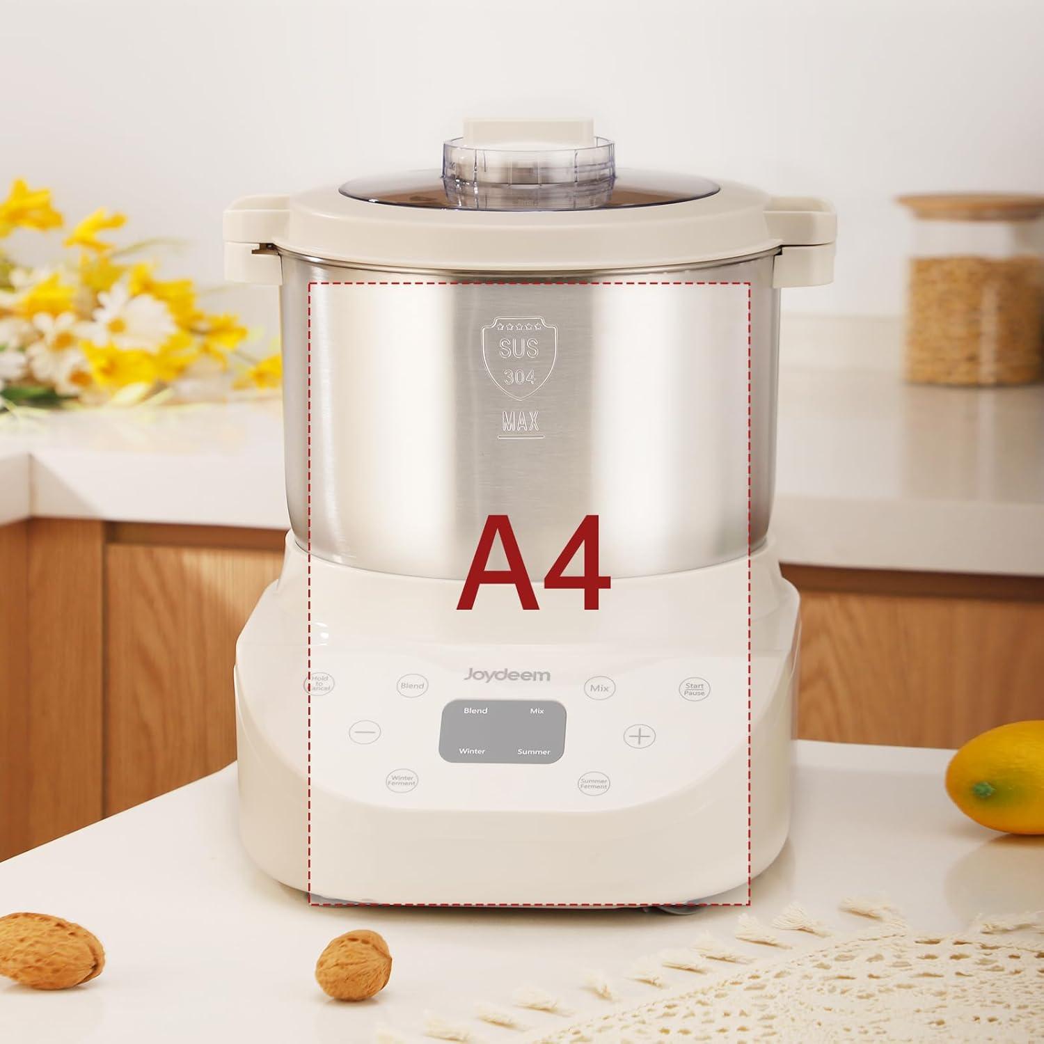 image:imageJoydeem Electric Dough Maker 95Qt with Winter amp Summer Fermentation Dual Functions MIX for DoughKneading BLEND for Filling Ideal for Bread Pizza Roti Dumplings Sourdough HMJA901