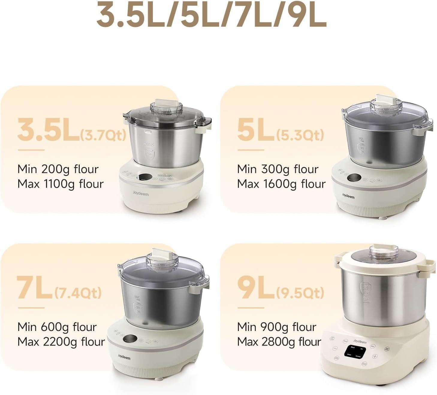 image:imageJoydeem Electric Dough Maker 95Qt with Winter amp Summer Fermentation Dual Functions MIX for DoughKneading BLEND for Filling Ideal for Bread Pizza Roti Dumplings Sourdough HMJA901