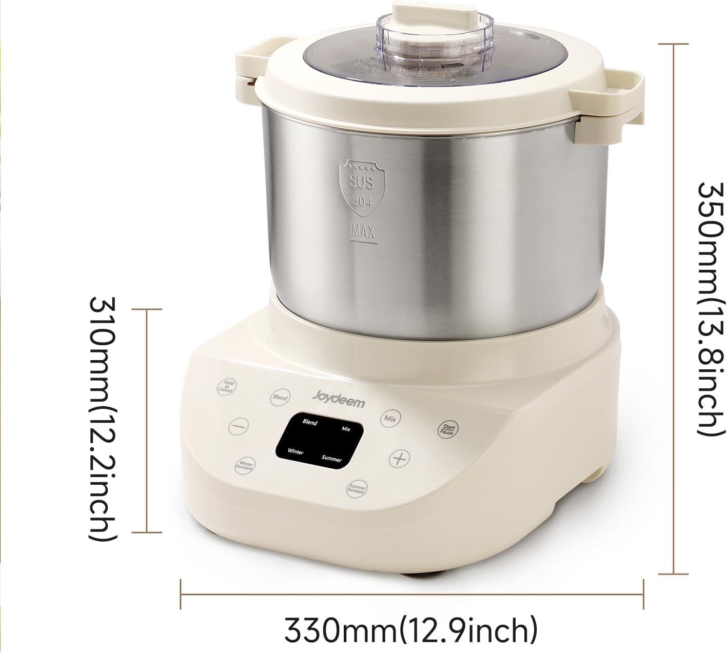 image:imageJoydeem Electric Dough Maker 95Qt with Winter amp Summer Fermentation Dual Functions MIX for DoughKneading BLEND for Filling Ideal for Bread Pizza Roti Dumplings Sourdough HMJA901