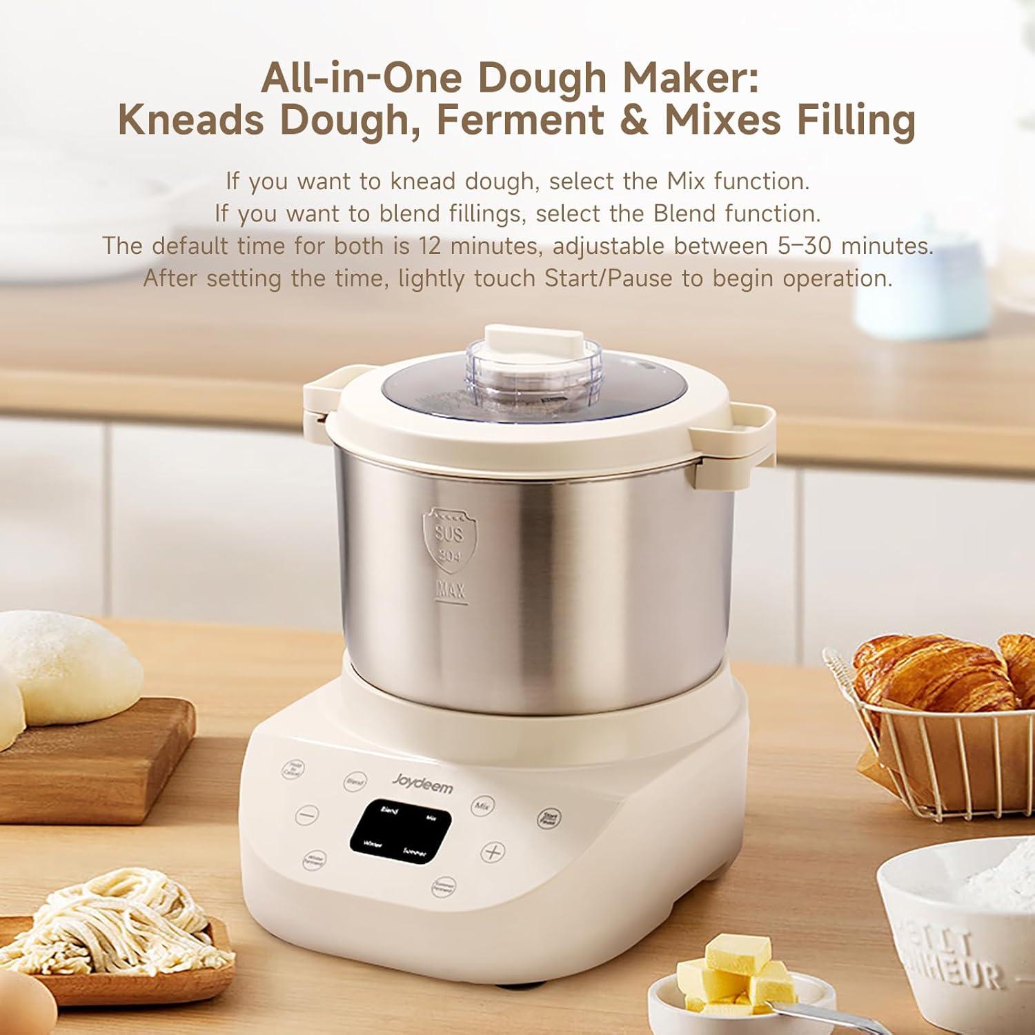 image:imageJoydeem Electric Dough Maker 95Qt with Winter amp Summer Fermentation Dual Functions MIX for DoughKneading BLEND for Filling Ideal for Bread Pizza Roti Dumplings Sourdough HMJA901