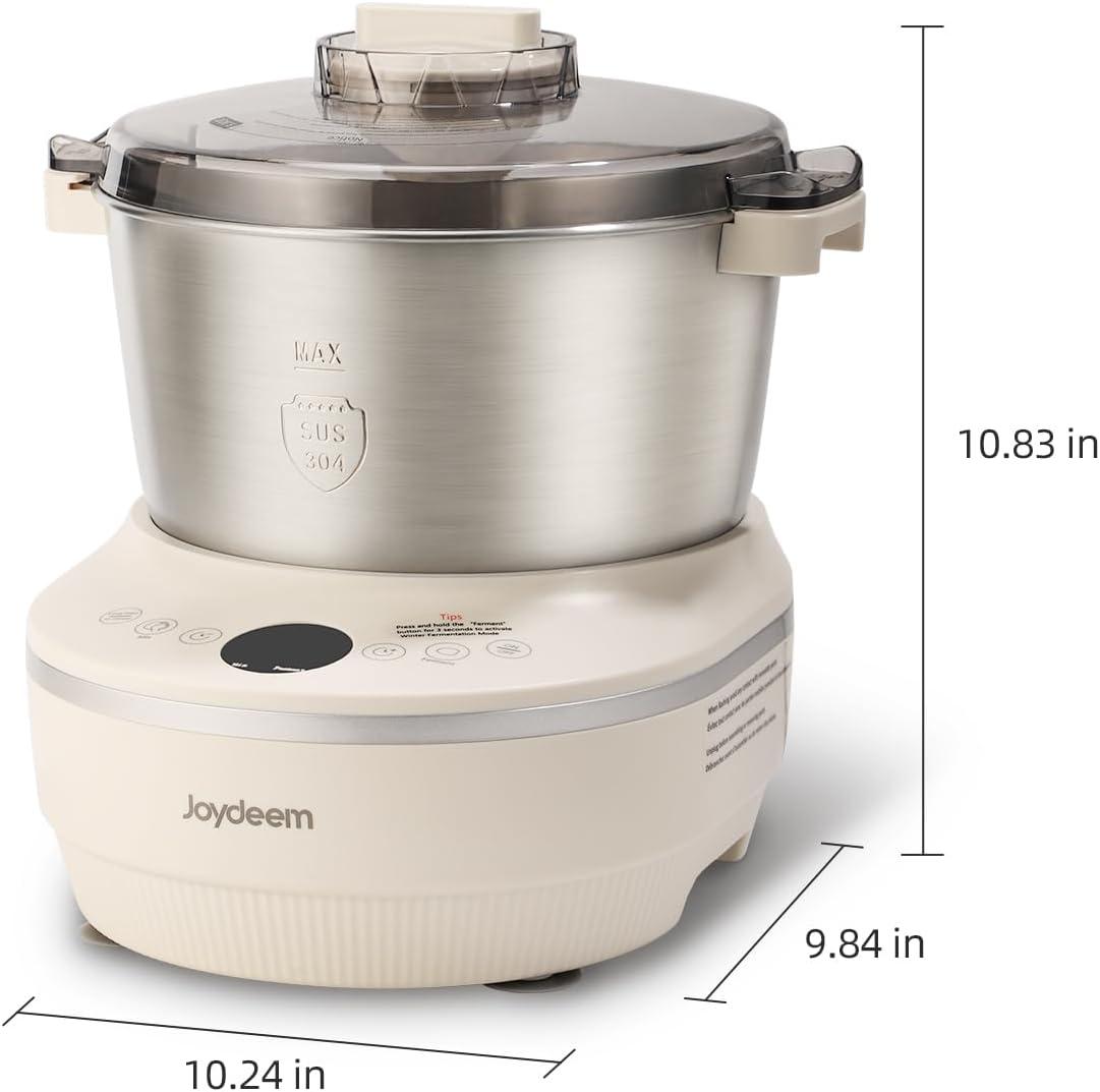 image:imageJoydeem Electric Dough Maker with Ferment Function 53Qt Dough Mixer Machine Perfect for Bread Pizza Roti Dumpling Dough amp Sourdough HMJA50137QT