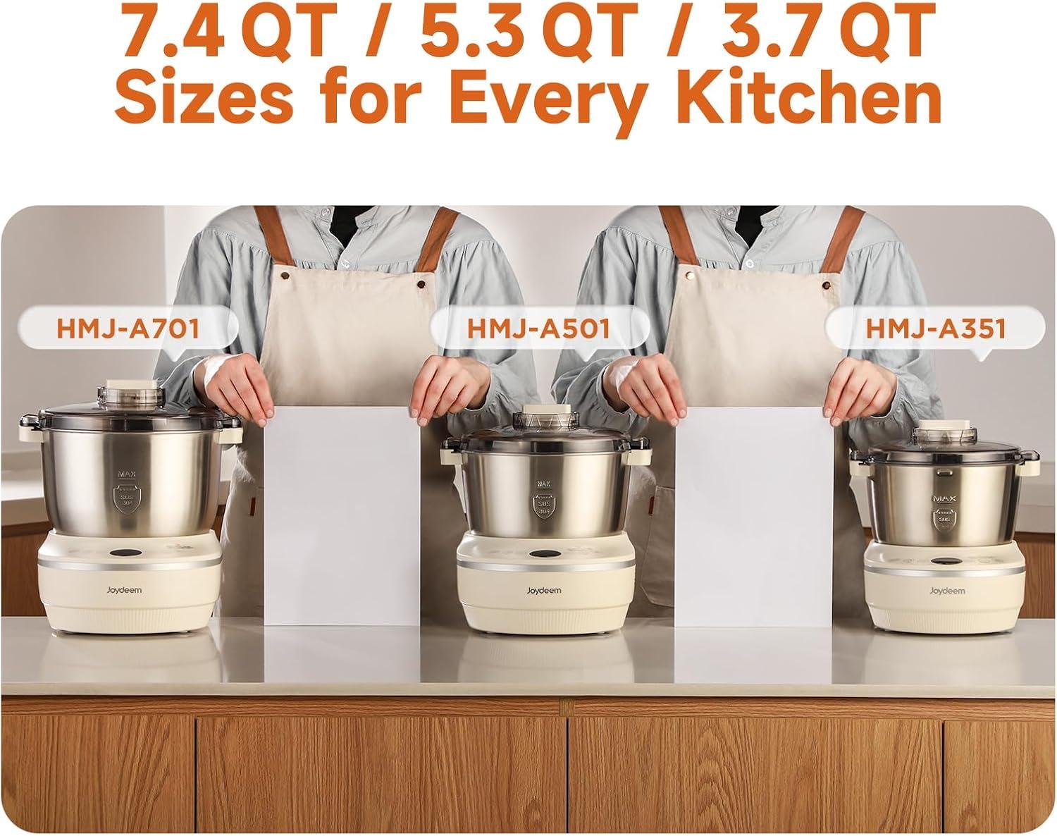 image:imageJoydeem Electric Dough Maker with Ferment Function 53Qt Dough Mixer Machine Perfect for Bread Pizza Roti Dumpling Dough amp Sourdough HMJA5015QT