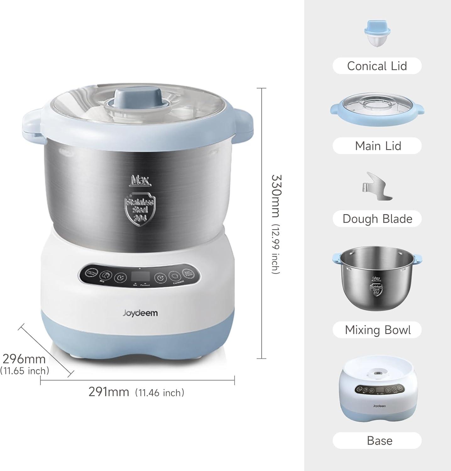 image:imageJoydeem Electric Dough Maker with Ferment Function Microcomputer Timing Faceup Touch Panel 74Qt 304 Stainless Steel JDHMJ7L