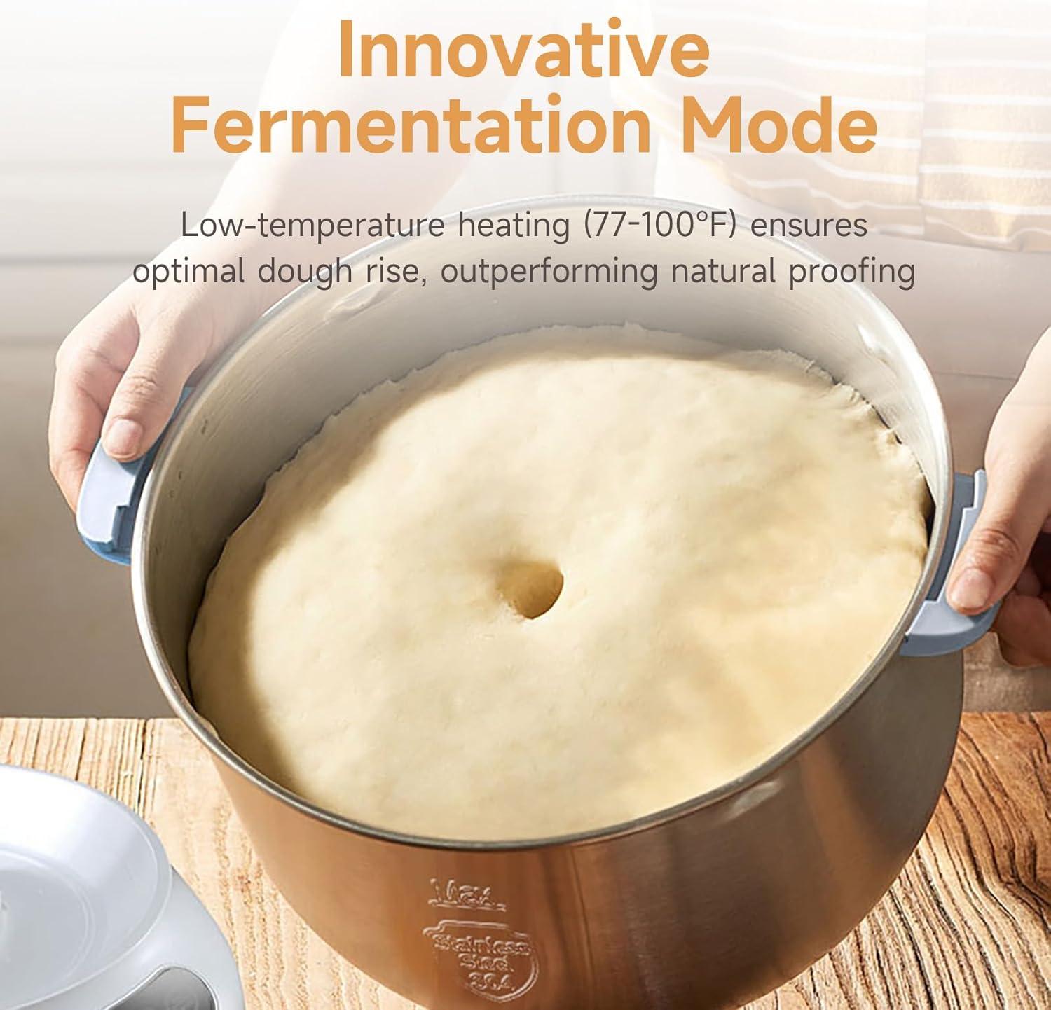 image:imageJoydeem Electric Dough Maker with Ferment Function Microcomputer Timing Faceup Touch Panel 74Qt 304 Stainless Steel JDHMJ7L