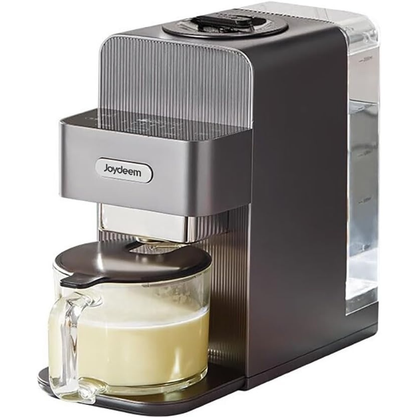 image:imageJoydeem Automatic Soymilk Maker Machine Hot Cooking Blender for Soymilk Nutmilk Paste Baby Food and Juice 300600ml Adjustable Capacity Gray JDPB270 800W